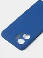 Синий чехол для Huawei Honor X7A Plus /Honor X7A цветной матовый с дополнительной защитой камеры