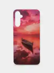 Коралловый чехол для Samsung Galaxy A34 / Самсунг Галакси А34, силиконовый, с рисунком