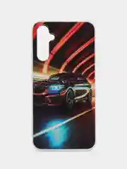 Хаки чехол для Samsung Galaxy A34 / Самсунг Галакси А34, силиконовый, с рисунком