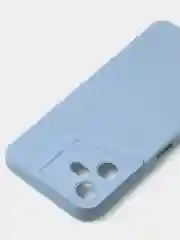 Голубой чехол для Tecno Pova Neo 3, цветной, матовый, с дополнительной защитой камеры