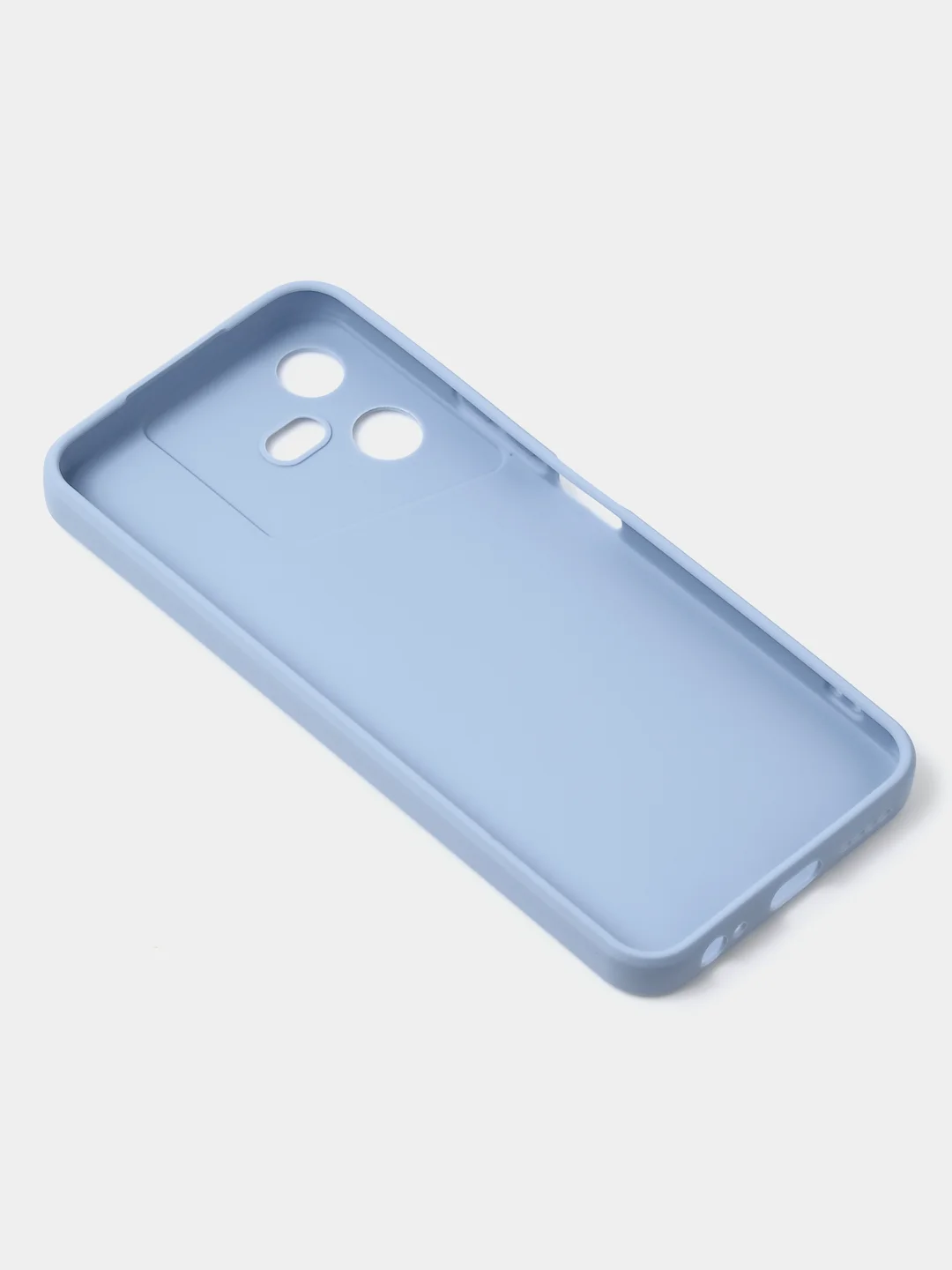 Голубой чехол для Tecno Pova Neo 3, цветной, матовый, с дополнительной защитой камеры