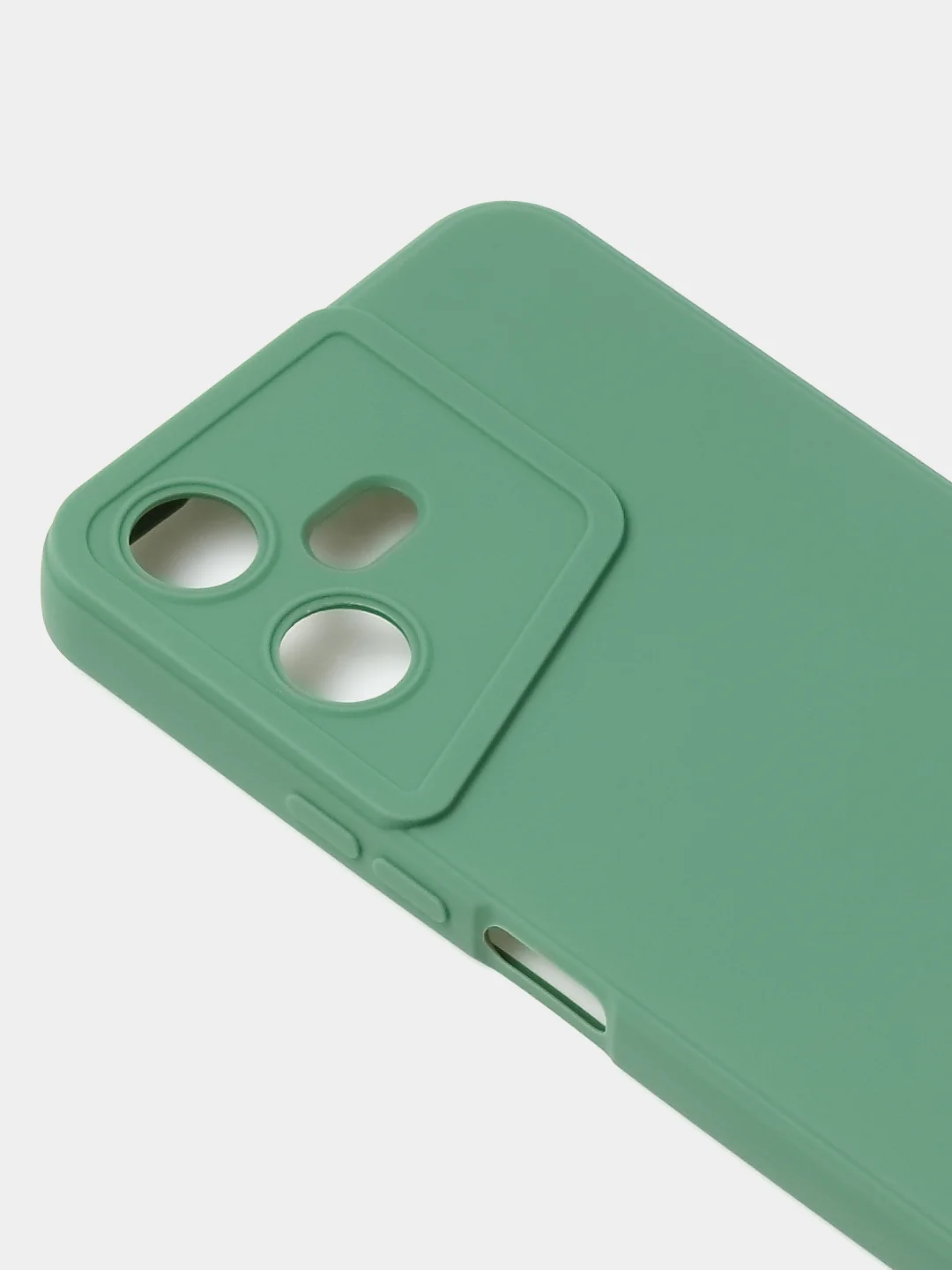 Зеленый чехол для Tecno Pova Neo 3, цветной, матовый, с дополнительной защитой камеры