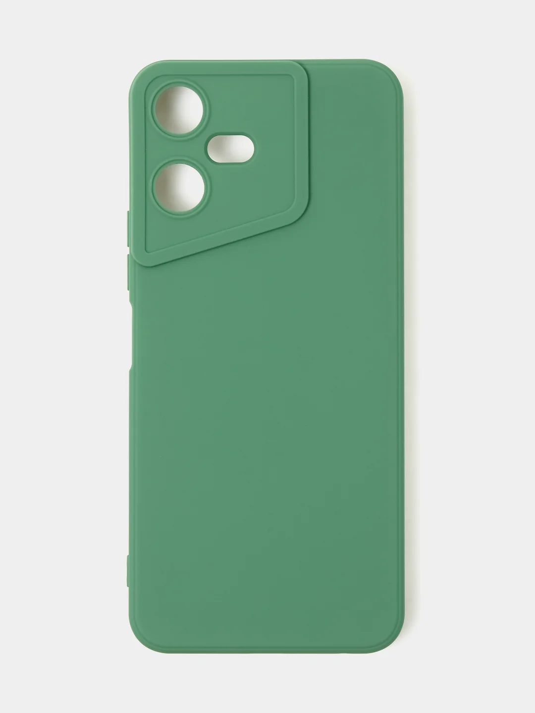 Зеленый чехол для Tecno Pova Neo 3, цветной, матовый, с дополнительной защитой камеры
