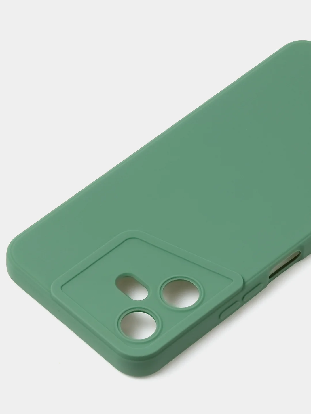 Зеленый чехол для Tecno Pova Neo 3, цветной, матовый, с дополнительной защитой камеры
