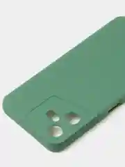 Зеленый чехол для Tecno Pova Neo 3, цветной, матовый, с дополнительной защитой камеры