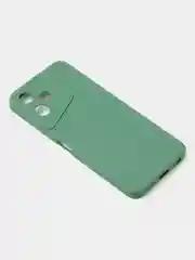 Зеленый чехол для Tecno Pova Neo 3, цветной, матовый, с дополнительной защитой камеры