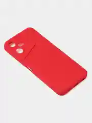 Красный чехол для Tecno Pova Neo 3, цветной, матовый, с дополнительной защитой камеры
