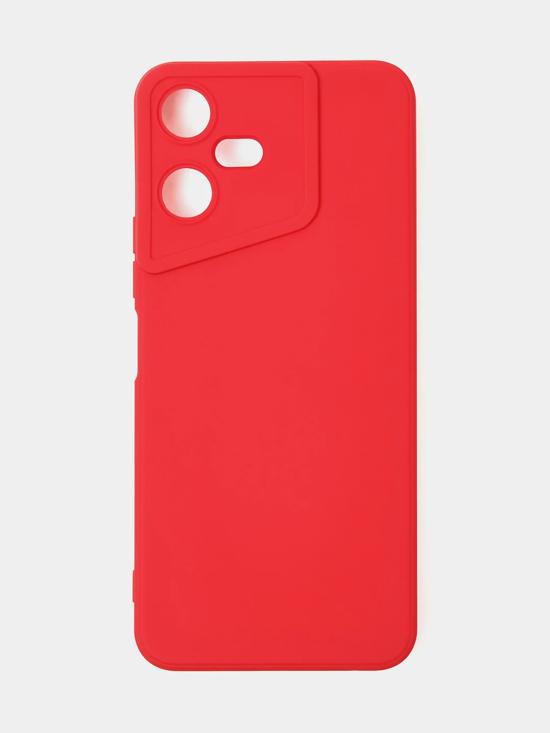 Красный чехол для Tecno Pova Neo 3, цветной, матовый, с дополнительной защитой камеры