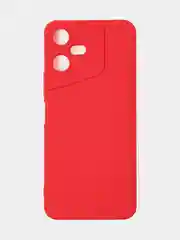 Красный чехол для Tecno Pova Neo 3, цветной, матовый, с дополнительной защитой камеры