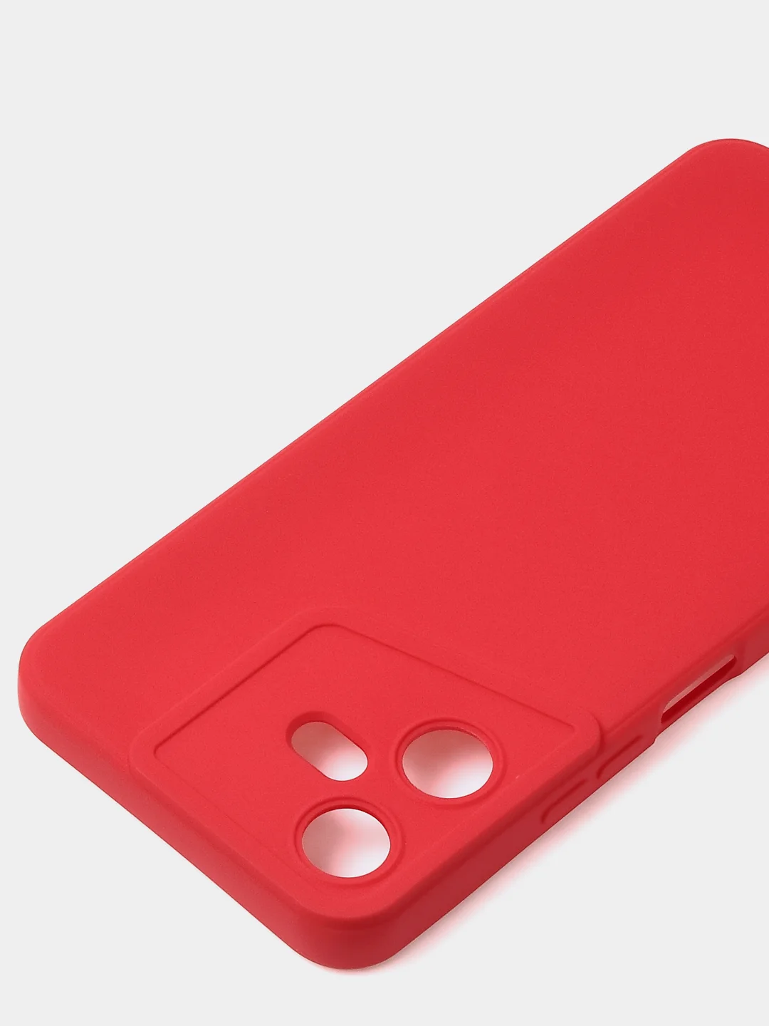 Красный чехол для Tecno Pova Neo 3, цветной, матовый, с дополнительной защитой камеры