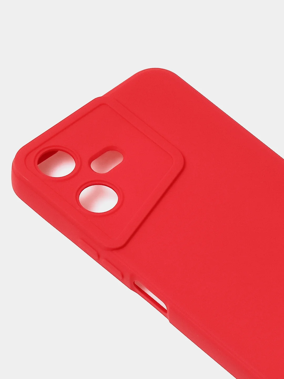 Красный чехол для Tecno Pova Neo 3, цветной, матовый, с дополнительной защитой камеры