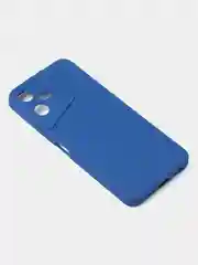 Синий чехол для Tecno Pova Neo 3, цветной, матовый, с дополнительной защитой камеры