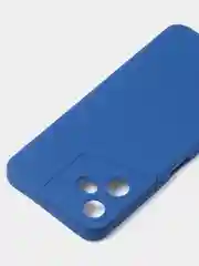 Синий чехол для Tecno Pova Neo 3, цветной, матовый, с дополнительной защитой камеры