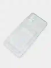Чехол Samsung Galaxy A51 прозрачный противоударный с карманом для карты