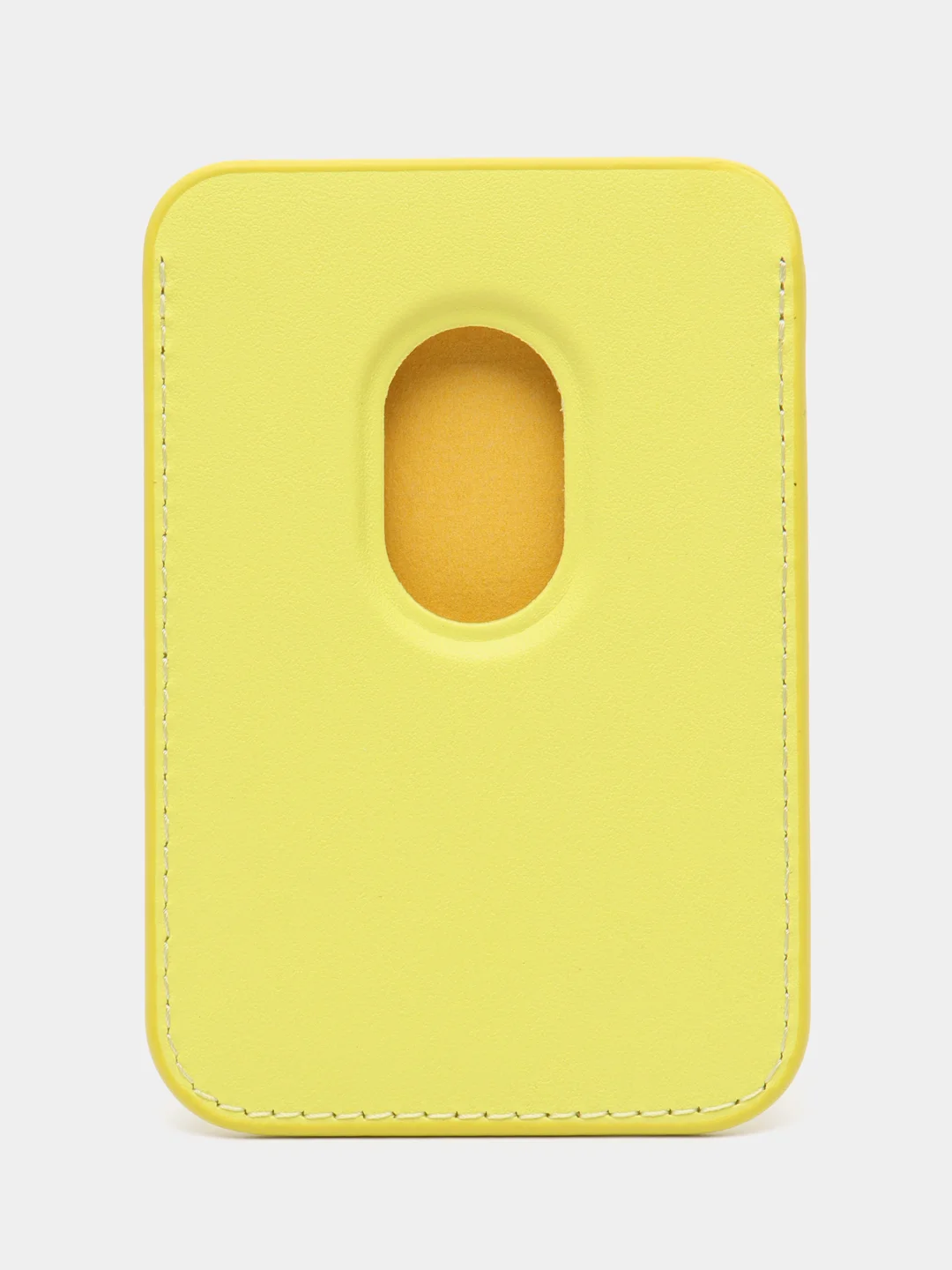 Лимонный картхолдер MagSafe Leather Wallet для iPhone