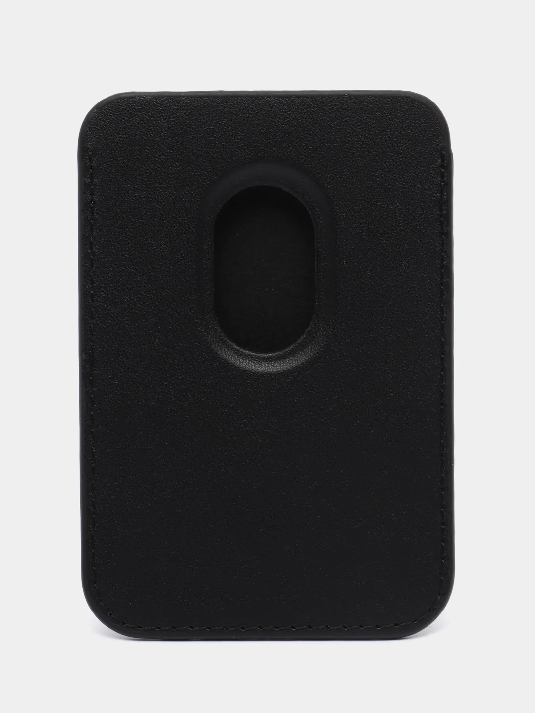 Черный картхолдер MagSafe Leather Wallet для iPhone