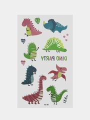 Переводная татуировка, 12*7 см детское тату "Динозавр" светящиеся татуировки