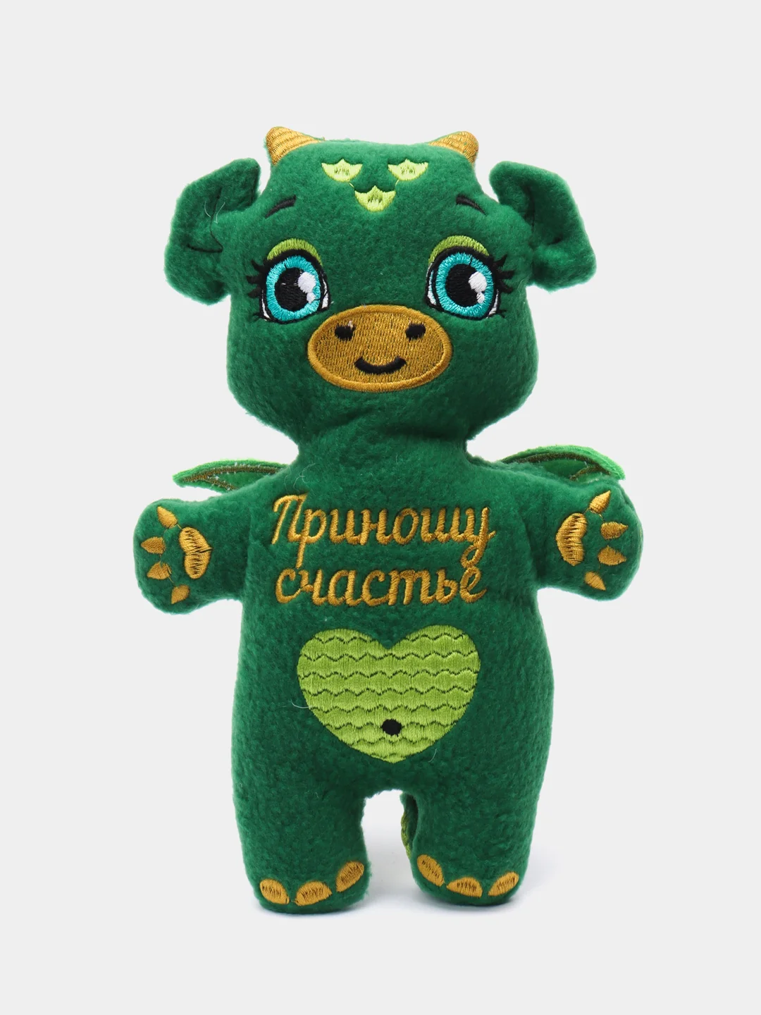 Зеленый сувенирная игрушка "Дракон", "Дракоша", символ 2024 года