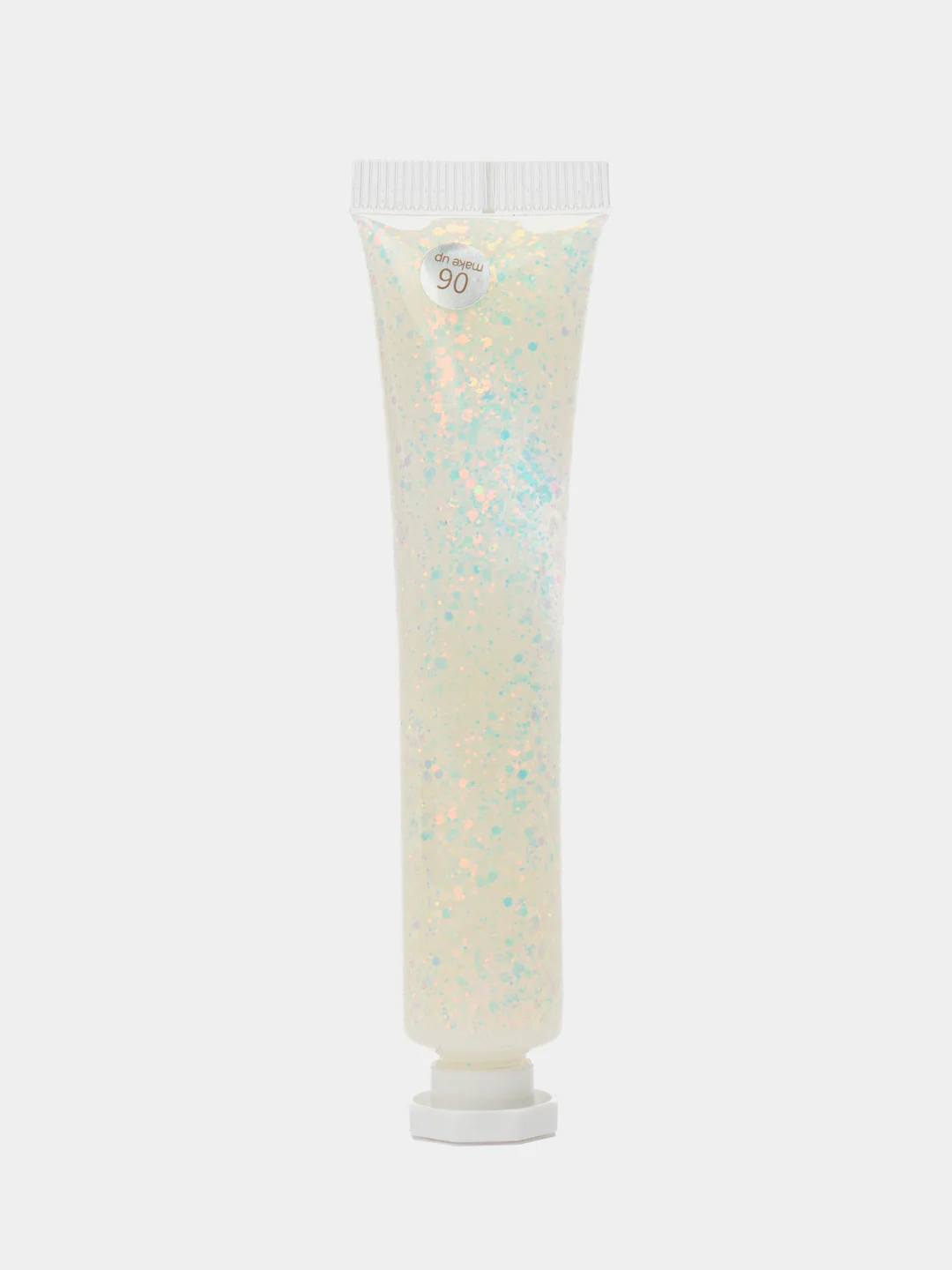 Белый крем-тени для век, с алмазными блестками, Qibest Diamond Glitter Cream 20g