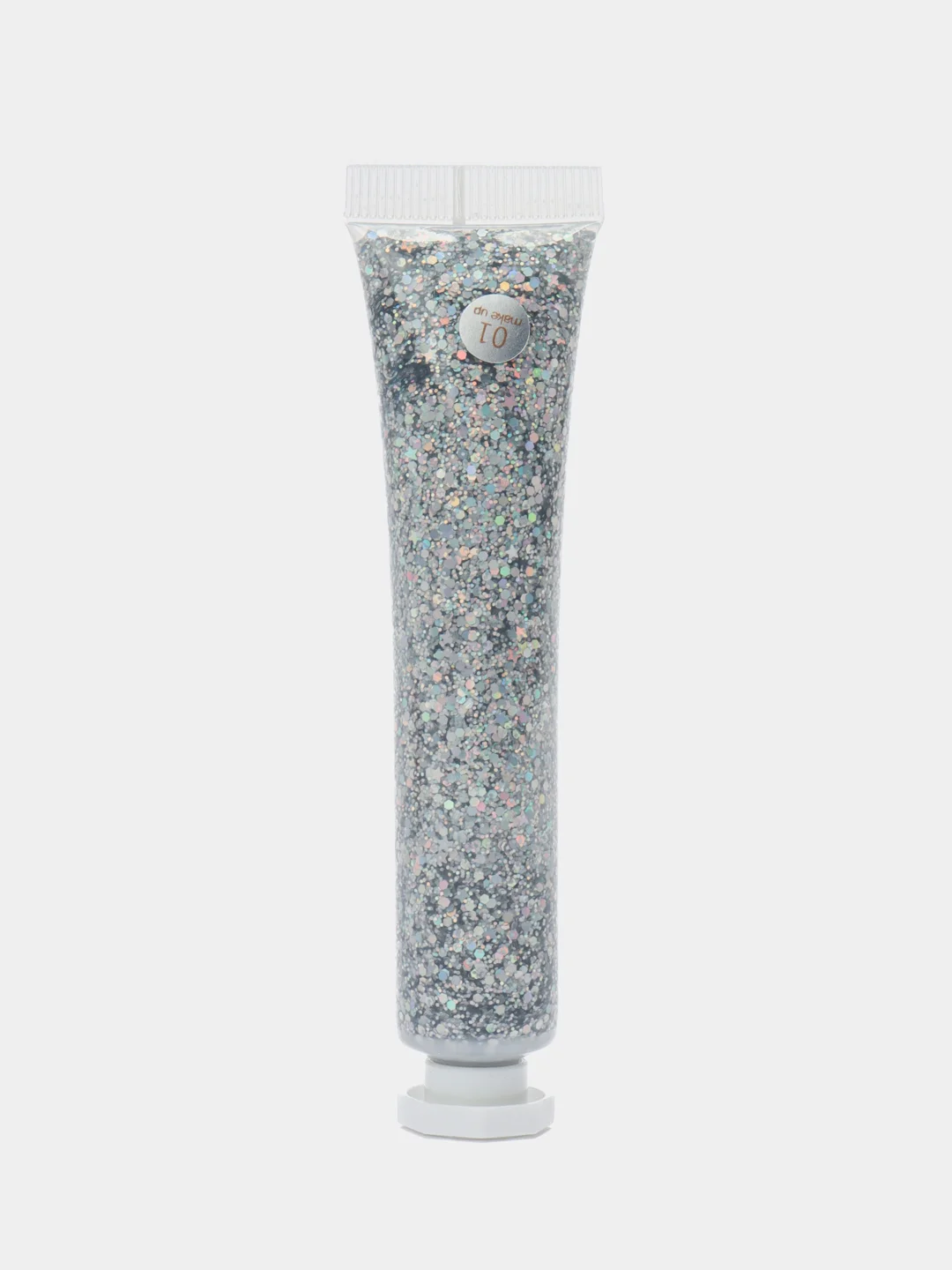 Белый крем-тени для век, с алмазными блестками, Qibest Diamond Glitter Cream 20g