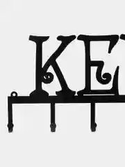 Белый ключница настенная KEYS, ключи, металлическая