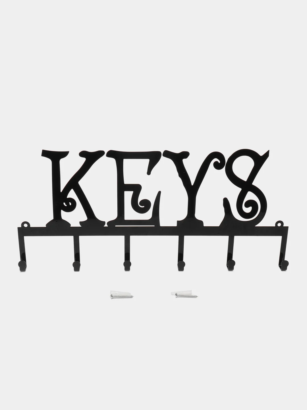 Белый ключница настенная KEYS, ключи, металлическая