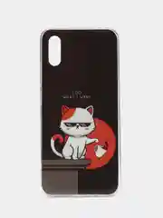 Коричневый чехол Xiaomi Redmi 9A, Сяоми Редми 9А с рисунком "Игра в кальмара"