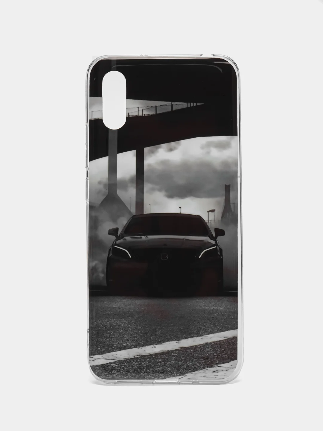 Синий меланж чехол Xiaomi Redmi 9A, Сяоми Редми 9А с рисунком "Игра в кальмара"