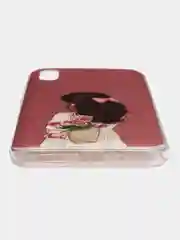 Тёмно-бордовый чехол Xiaomi Redmi 9A, Сяоми Редми 9А с рисунком "Игра в кальмара"