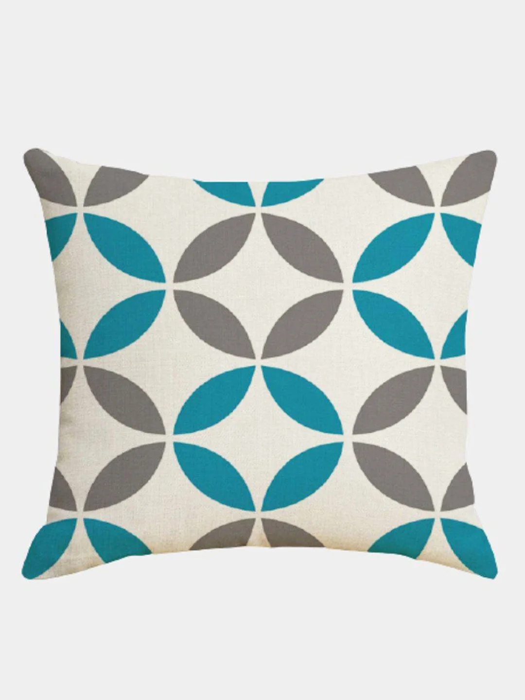 Багровый декоративная наволочка Geometric Letters, на подушку