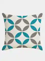 Багровый декоративная наволочка Geometric Letters, на подушку