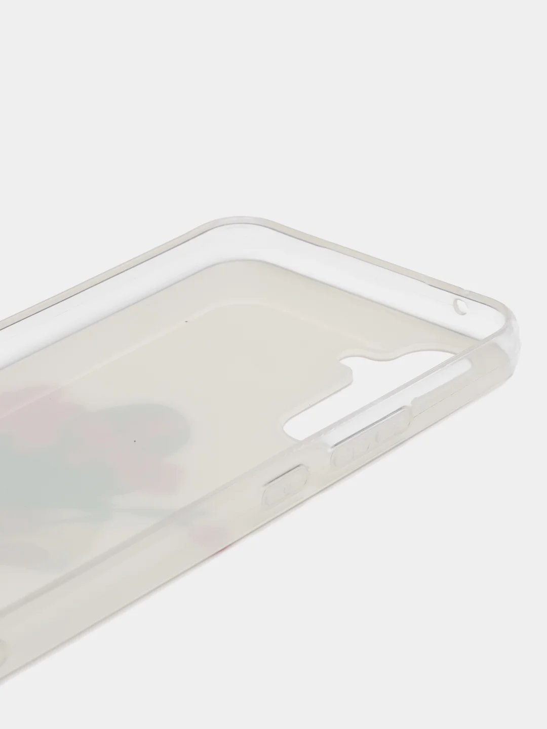Кремовый чехол для Samsung Galaxy A54 / Самсунг Галакси А54, силиконовый, с рисунком
