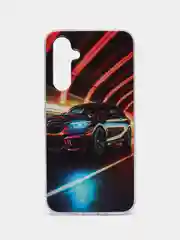 Песочный хаки чехол для Samsung Galaxy A54 / Самсунг Галакси А54, силиконовый, с рисунком