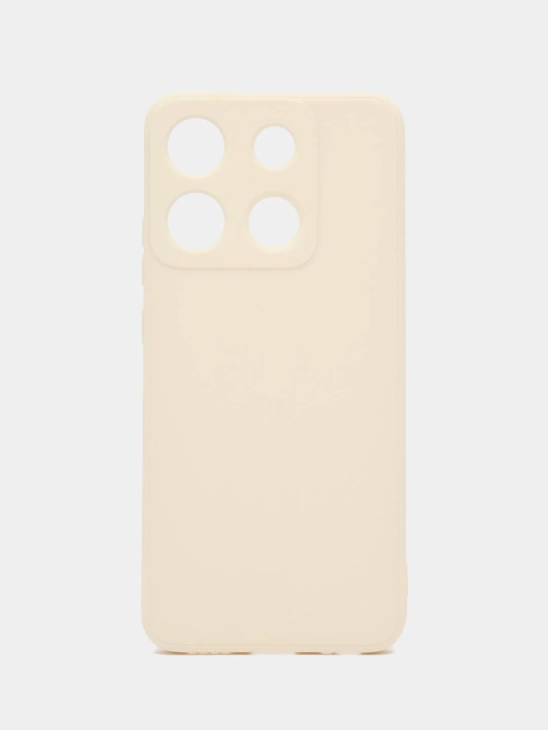 Белый силиконовый чехол для Infinix SMART 7 Plus (Инфиникс СМАРТ 7 Плюс)