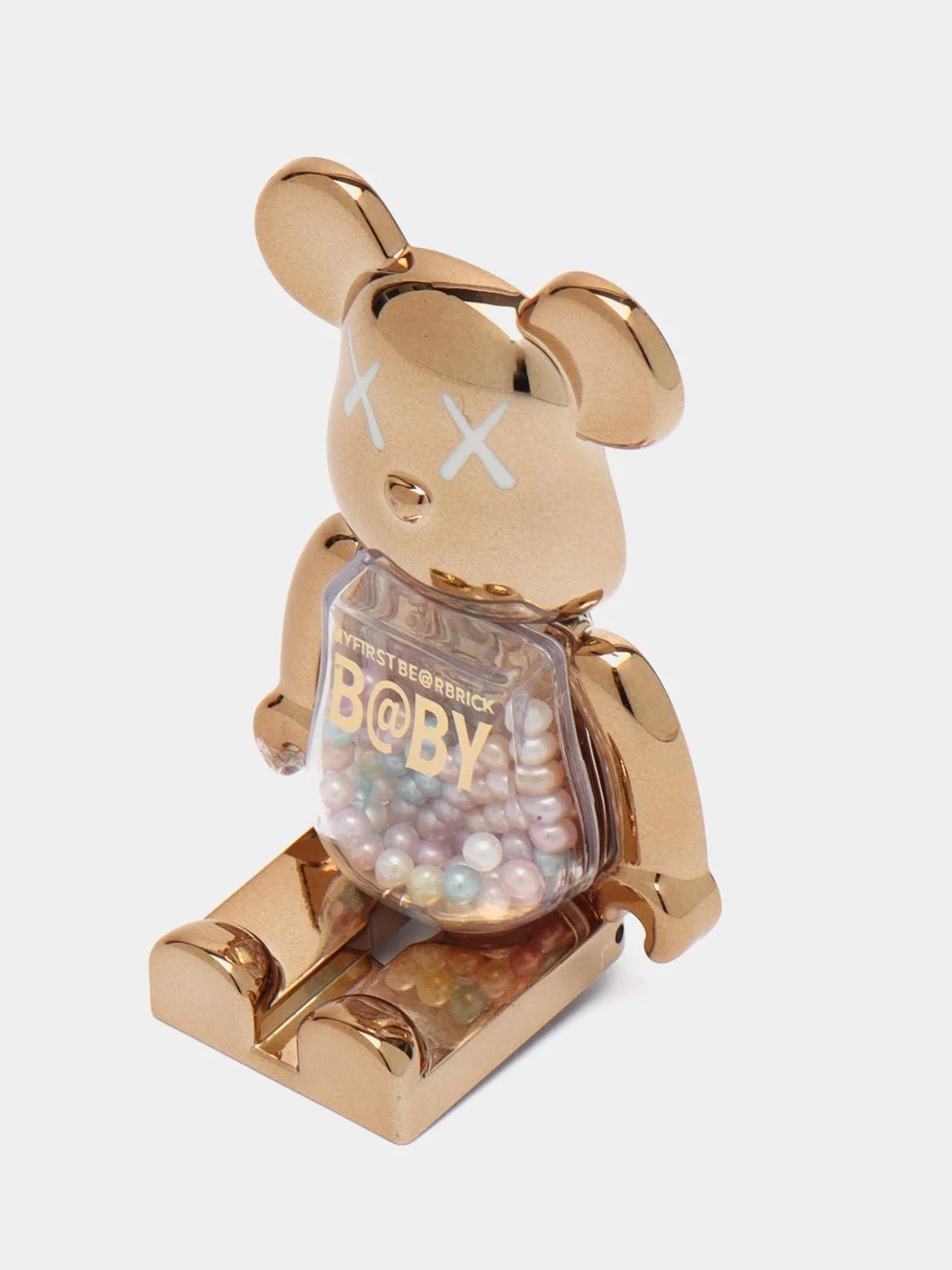 Золотой подставка, держатель для телефона, попсокет "Мишка" Bearbrick, 15 цветов