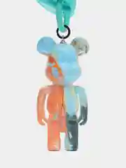Бирюзовый брелок Bearbrick для ключей, украшение для сумки, рюкзака