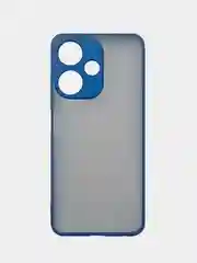 Голубой чехол INFINIX HOT 30i с матовой спинкой и защитой камеры