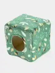 Бежевый домик для грызунов "Куб"