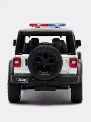 Белый металлическая машина Jeep Wrangler 2018 "Police", "Firefighter" KT5412DPR