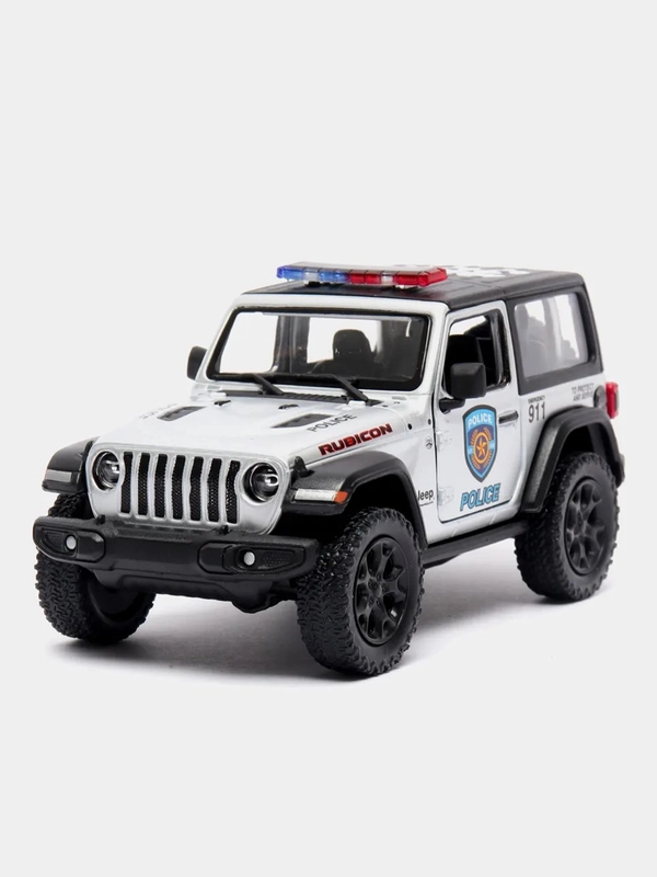 Металлическая машина Jeep Wrangler 2018 "Police", "Firefighter" KT5412DPR