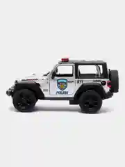 Белый металлическая машина Jeep Wrangler 2018 "Police", "Firefighter" KT5412DPR