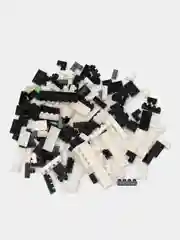Разноцветный блочный конструктор 3D "Милая Панда"