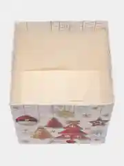 Желтый коробка подарочная Новый год складная