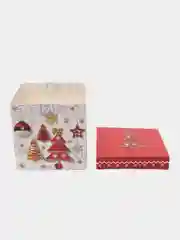 Желтый коробка подарочная Новый год складная