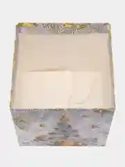 Желтый коробка подарочная Новый год складная
