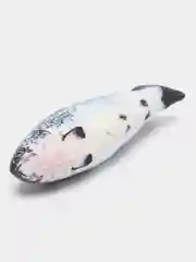 Серый металлик игрушка рыба для кошек. Рыбка