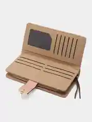 Розовый кошелек женский, из экокожи, 4 цвета