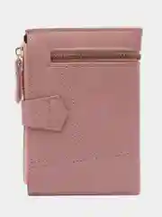 Розовый женский кошелек из эко-кожи