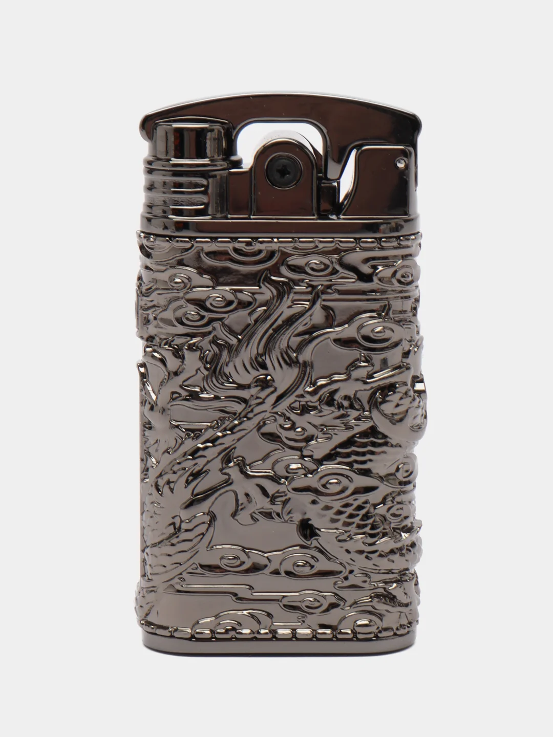 Хром многофункциональная газовая -электрическая зажигалка,надувная и USB перезаряжаемая