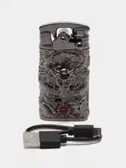 Хром многофункциональная газовая -электрическая зажигалка,надувная и USB перезаряжаемая